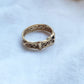 VINTAGE 9K GOLD 80S BUCKLE RING
