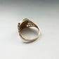 VINTAGE 9K GOLD ST. GEORGE SQUARE SIGNET PINKY RING