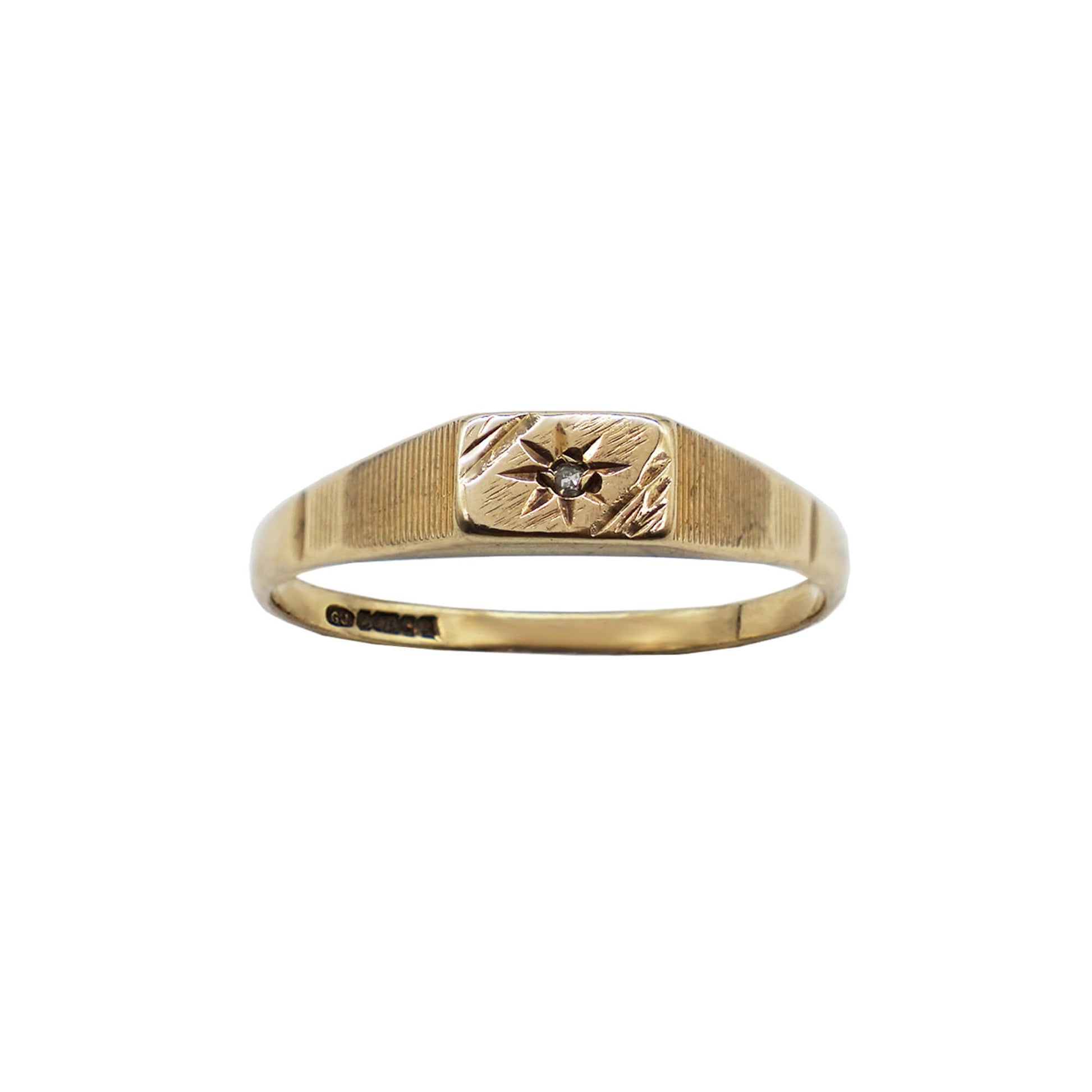 Slim hotsell signet ring
