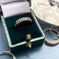 VINTAGE 9K GOLD DIAMOND ROW RING