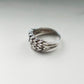 VINTAGE STERLING SILVER KEEPER RING