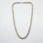 VINTAGE STERLING SILVER THICK ROPE CHAIN NECKLACE