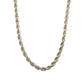 VINTAGE STERLING SILVER THICK ROPE CHAIN NECKLACE