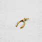 VINTAGE 9K GOLD WISHBONE CHARM PENDANT